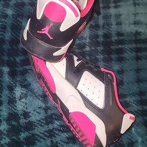 Black and Pink Sneakers with Logo